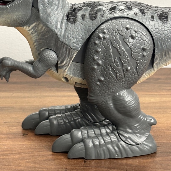 ZURU Gray Robo Alive T-REX Dinosaur Robotic Pet Sounds Walking & Opens Mouth - Picture 7 of 10
